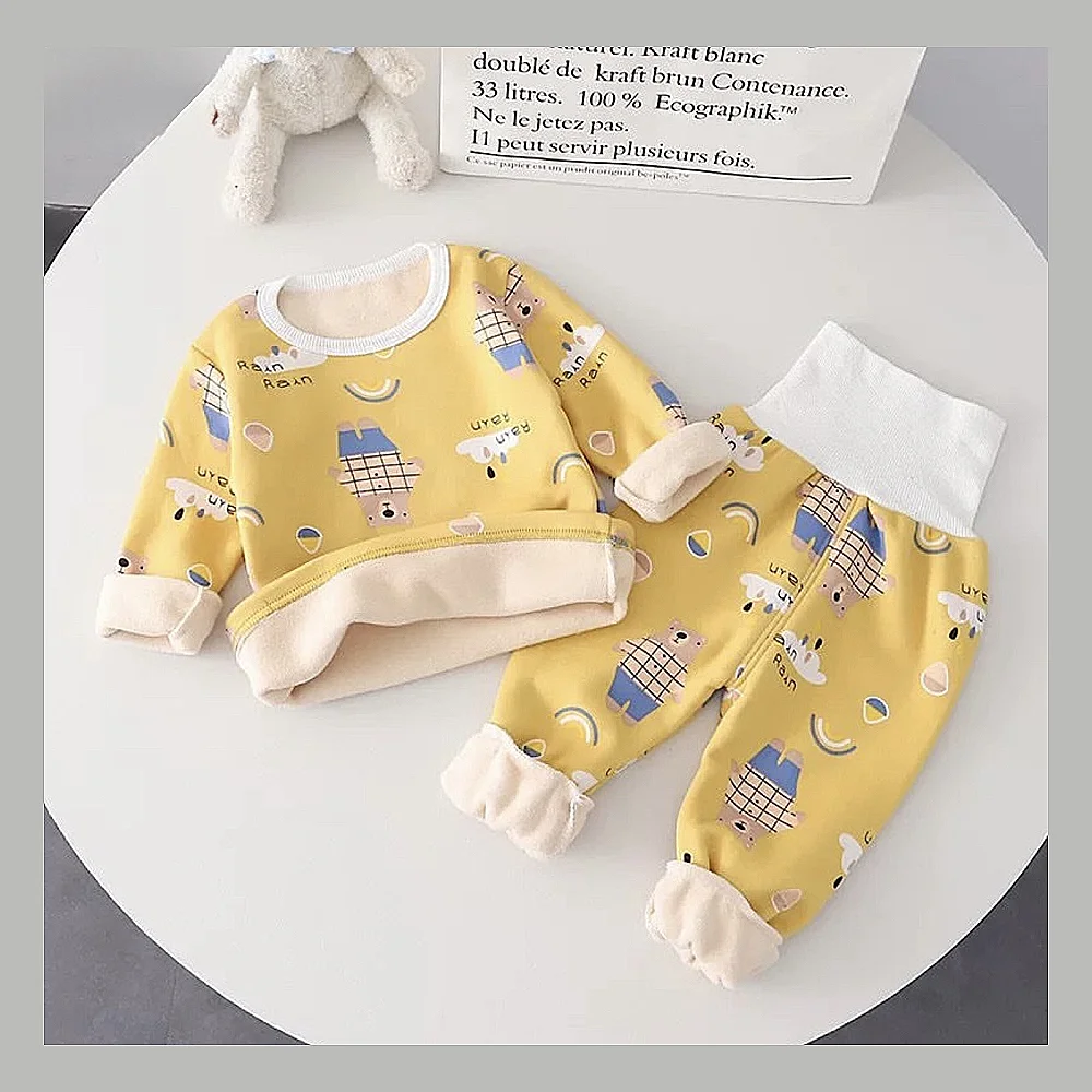 جلی گەرم و داپۆشراو بیجامەی کەمەر لاستیک